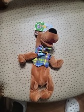EASTER Scooby Doo 9.5" Plush Warner Bros. 1998 Plaid Vest Bean Bag Plush