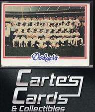 Steve Garvey Tom Lasorda Sutton Baker 1978 Topps #259 Los Angeles Dodgers Team