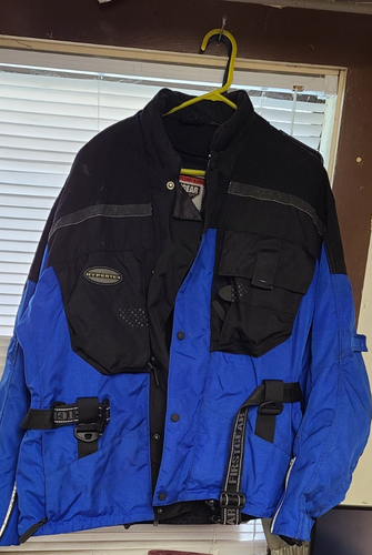 First Gear Cordura Hypertex Motorcycle Riding Jacket XL Thinsulate | eBay
