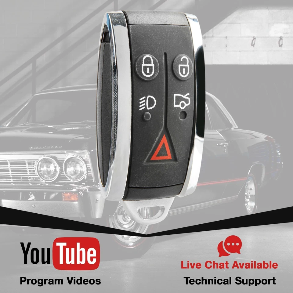 Key Fob Remote for 2009-2015 Jaguar XK XKR XF 6W83 15K601 EB KR55WK49244 Foto 3 de 4