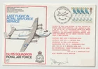 20/1/1978 UK GB Flown Cover - Last Flight in Royal Air Force Service -HANDSIGNED