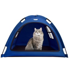 Navy Blue Small Cat  Dog Outdoor House Tent - Waterproof, Washable  Multipu...