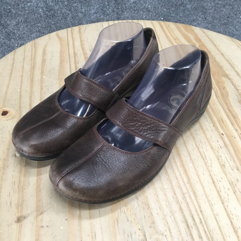 Zapatos Merrell para mujer 9.5 Brio informales sin cordones Mary Jane planos cuero marrón Foto 3 de 4