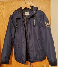 Image of Jack & Jones Men's Navy Hooded Jacket (Medium)