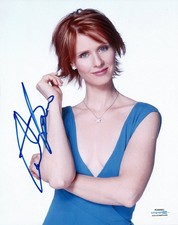 Cynthia Nixon Signed Autographed 8x10 Photo Sex And The City Miranda ACOA