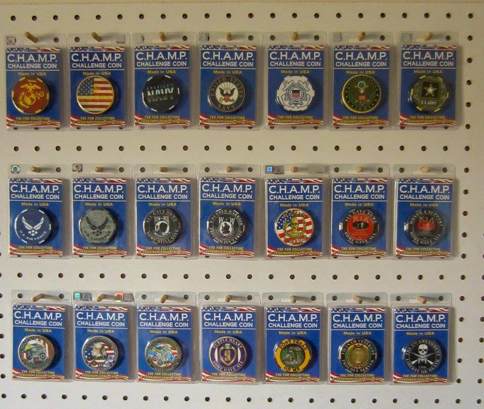 Champ Military Challenge Coin Key Chain Fits (38mm up to 47mm ...