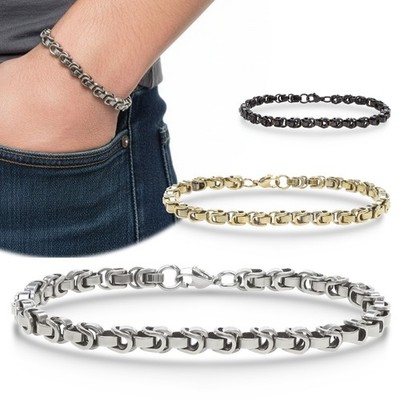 Box Cuban Steel Chain Bracelet 6mm