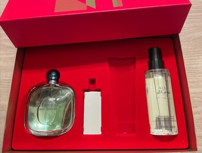 Giorgio Armani Acqua di Gioia Gift Set 100ml EDP + 140ml Body Mist Only - New