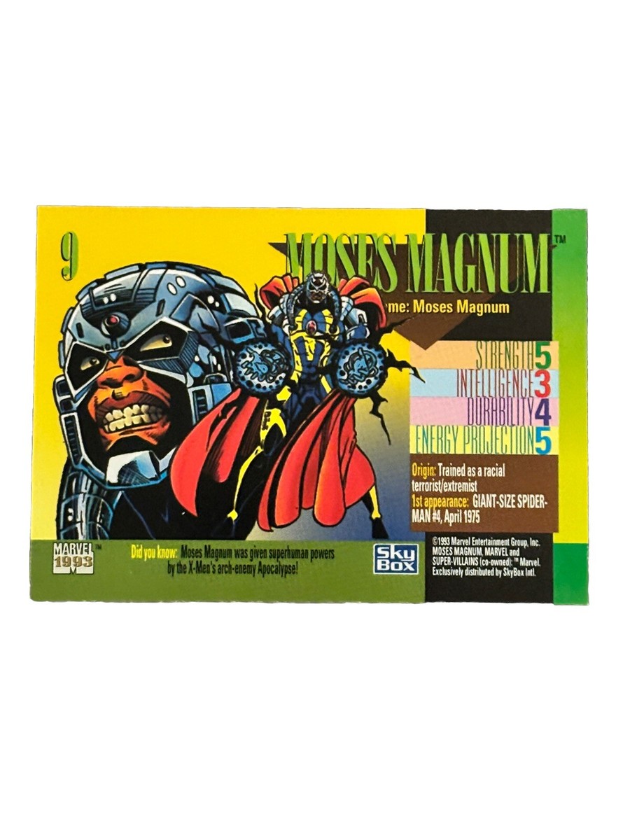 Brand New: Vintage 1993 Marvel Comics Super Villains Moses Magnum