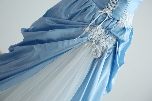 Vestido de novia de diseño duquesa azul quinceañera vestido de fiesta tul hecho a medida nuevo - Imagen 6 de 12
