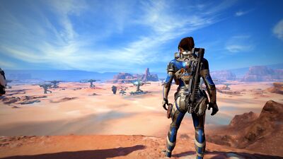 Landscape mass effect andromeda pathfinder nvidia ansel Custom Gaming Mat Desk