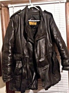 double goose leather jacket