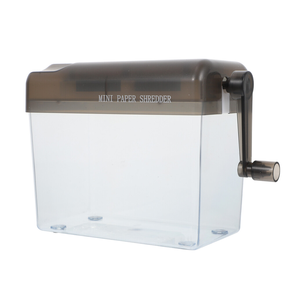 Hand Crank Paper Document Shredder Manual Shredder Paper Home Desktop Shredder-image