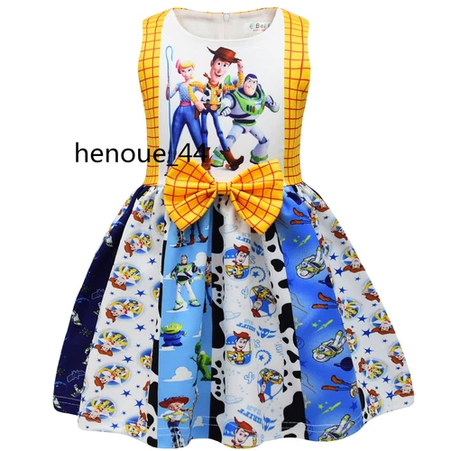 minnie stitch Cartoon Bowknot Dress Skirt Princess Party Birthday Fancy girl - Picture 50 of 69