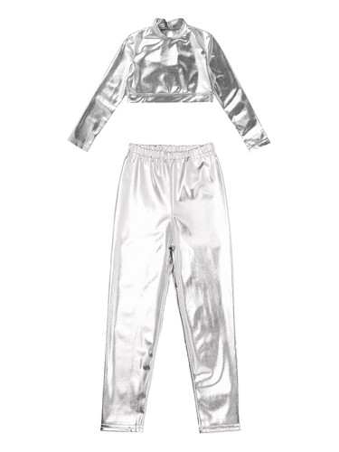 Kids Boys Girls Dance Outfits Youth Sweatshirt And Pants Stage Performance Jazz - Picture 43 of 51