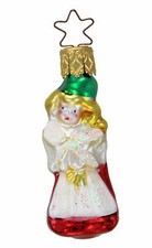 Inge Glas OWC 1037 Little Tyrolean Girl German Christmas Orn NEW w/FREE Gift Box