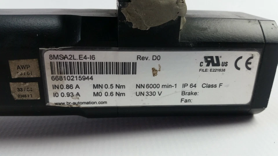 MOTOR BR AUTOMATION 8MSA2L.E4-I6, CODIFICADOR HEIDENHAIN ERN 420 1024 24-26 Foto 2 de 4