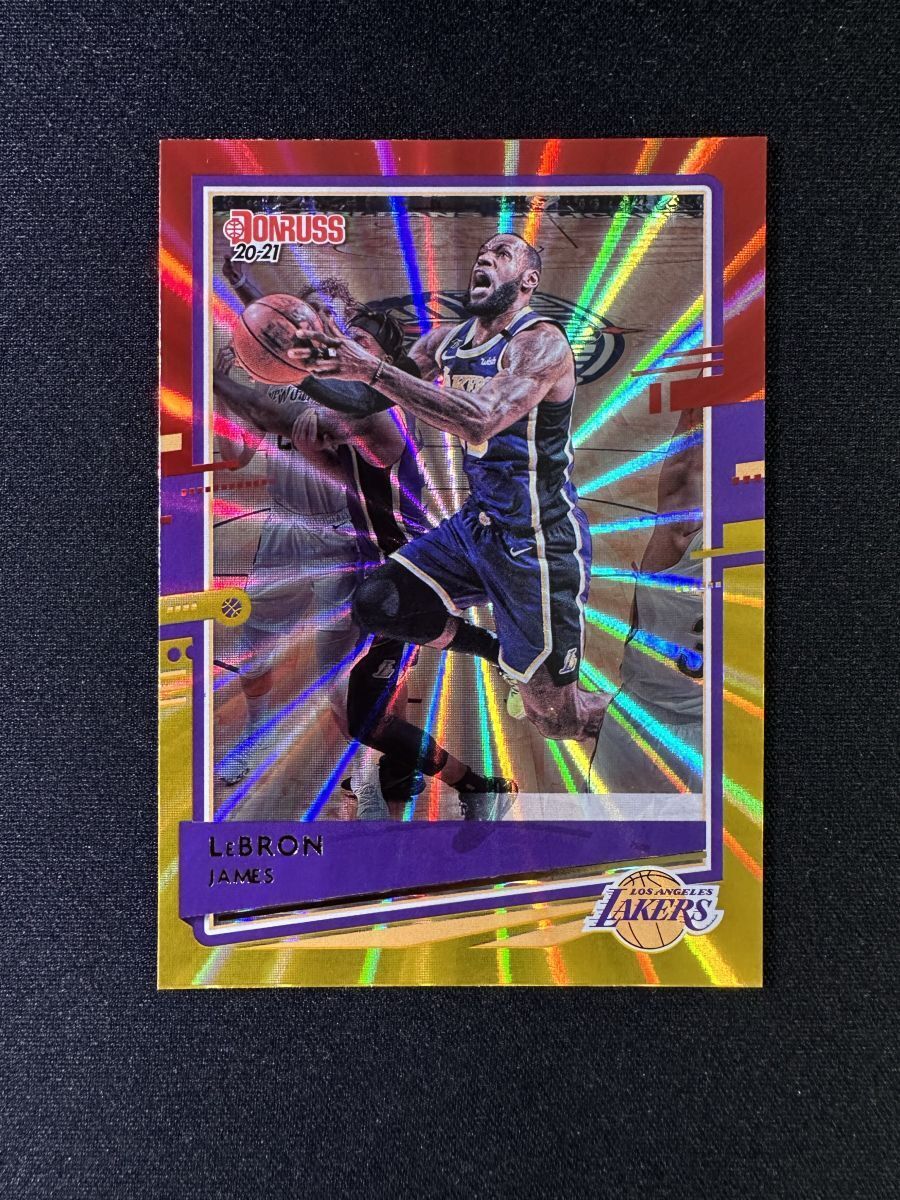 LeBron James 2020-21 Donruss Red   Gold Laser Parallel #12-1