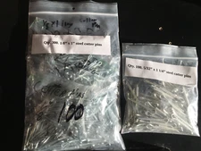 (100) 5/32 x 1-1/4, + (300) 1/8" X 1"  Cotter Pins Locking Split Steel Zinc USA