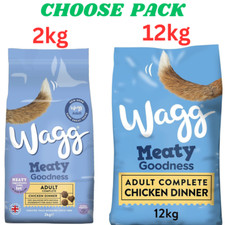 Wagg Meaty Goodness Chicken Dinner Dry Dog Food 2kg-12kg Complete Adult Dog Food