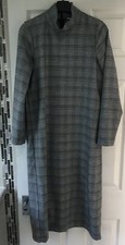 Zara Dress Uk Size Medium M Smart Modest Checked Grey Office Houndstooth Work