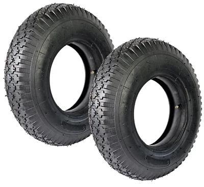 HERO PROFIWERKZEUG 2x Schubkarre Reifen mit Schlauch 4.80/4.00-8 Ersatzreifen Mantel Reifen HERO