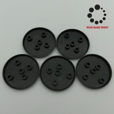 Lot Of 5 40mm Round Bases Used For Warhammer 40k  AoS Games Workshop Bitz