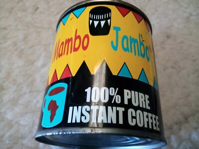  Mambo Jambo Instant Coffee - Tanzania -  Empty Small Round Tin