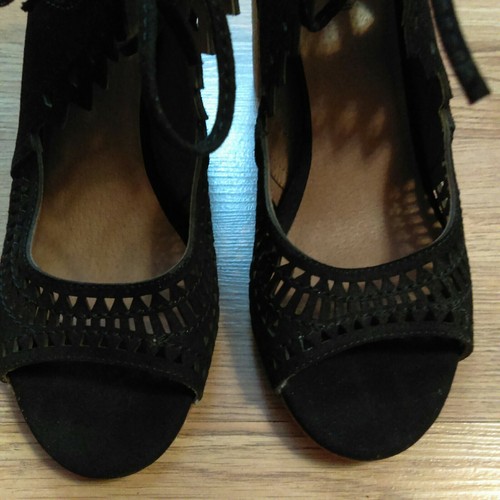 JEFFREY CAMPBELL Cordia Laser Cut Open Toes High Heel Bootie Boots Size 9 M. 2j - Picture 3 of 8