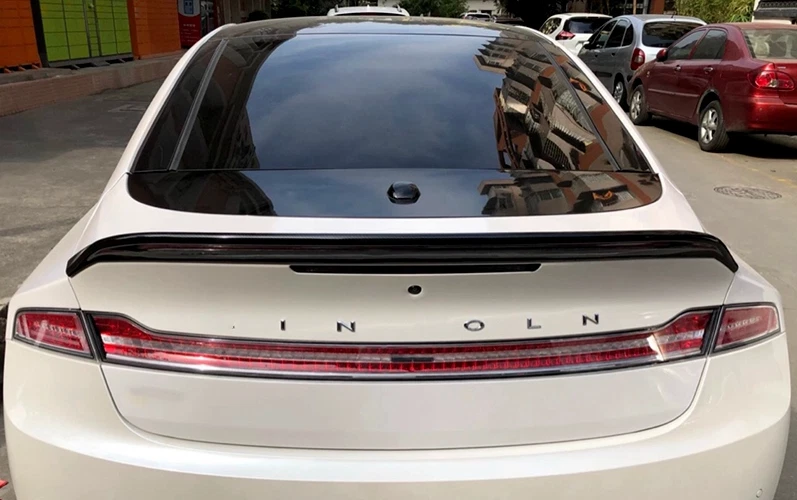 1x Preto ABS Traseiro Cauda Tronco Spoiler Asa Acabamento Labial Ajuste Para Lincoln MKZ 2015-2022 - Imagem 4 de 4