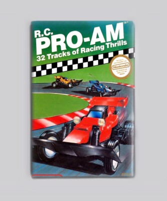 R.C. PRO AM - 2''x3'' FRIDGE MAGNET (nintendo nes video game 80s box art rc)