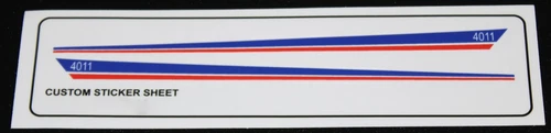 Custom Decal for 4011 Replacement Sticker Sheet