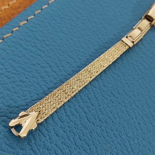 Vintage Kreisler 10K Yellow Gold-Filled Ladies Mesh Unused 1960s Watch Band - Picture 6 of 9