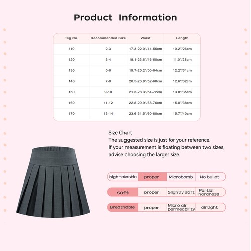 Kids Girls Skort Elastic Skirt Y2K Pleated Dancewear School Mini Uniform Short - Picture 41 of 47