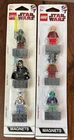 Star Wars Lego Magnets Lot 852844 852947 New Sealed Kit Fisto Nute Farr Jag RR