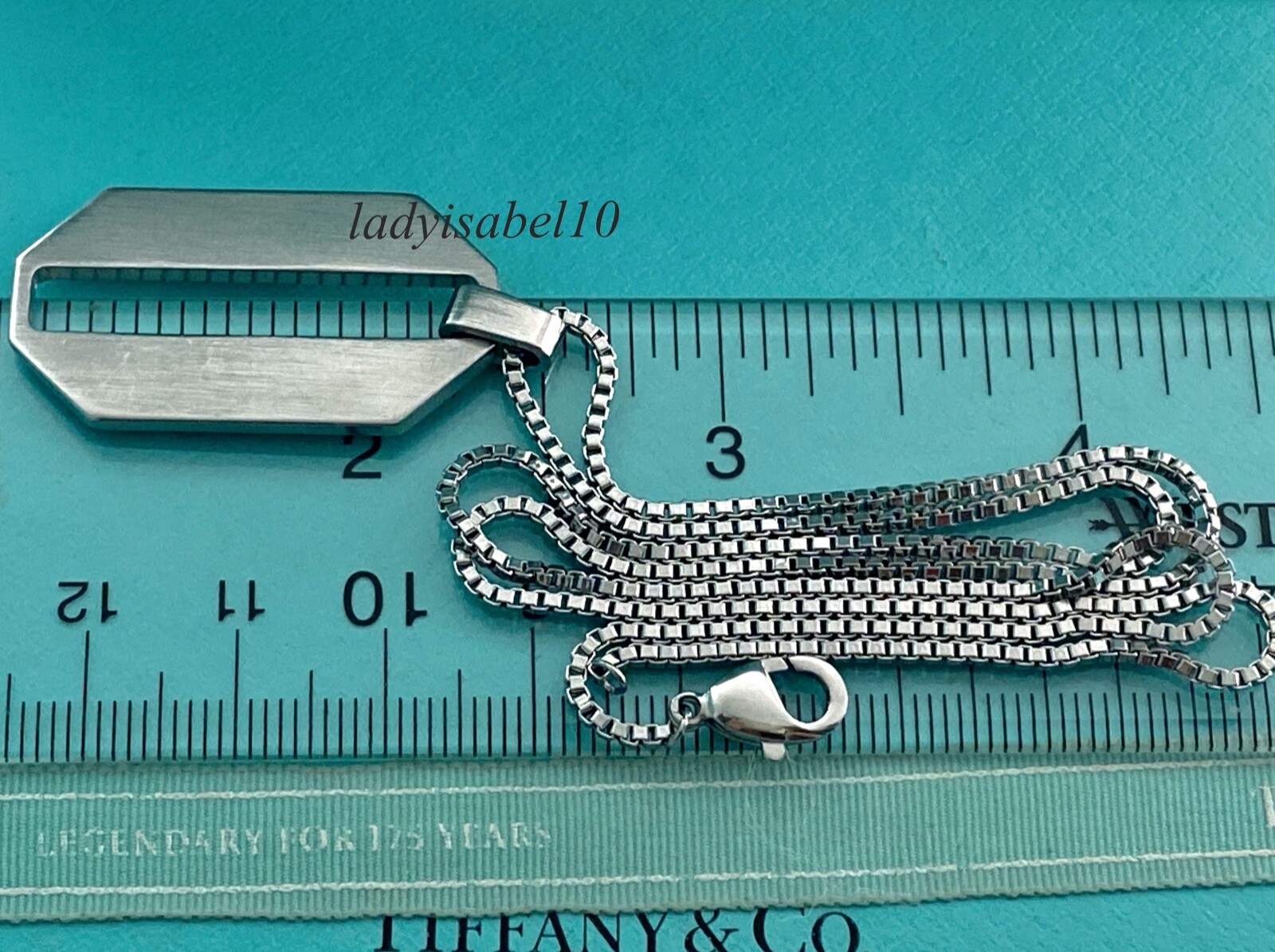 Tiffany & Co. 19.5" Stainless Steel Zellige Paloma Picasso Chain Necklace w/ Box