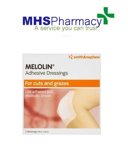 Melolin 10cm X 8cm 5 Adhesive Dressings for sale online eBay
