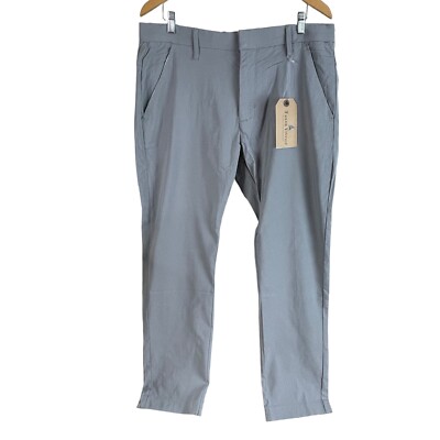 NEW Tailor Vintage Performance Tech Pant Mens 38x30 Gray Stretch Canaan Slim Fit