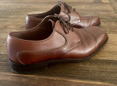 E.T. Wright Made In Italy Brown Bicycle Toe Oxford Men s Size 10.5 EEE Excellent