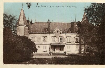 Karte BAGE DOMMARTIN Château de la griffonnière in Bagé la Ville
