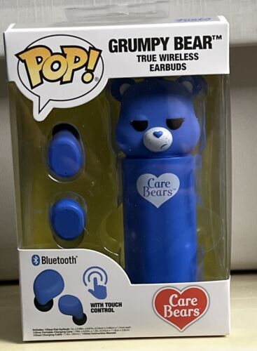 Funko POP! Care Bears Bluetooth Wireless Earbuds - Grumpy Bear - Rare - Picture 1 of 6
