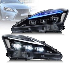 VLAND Headlights Projector LED DRL For 2006-2013 Lexus IS250 IS350 ISF /Startup