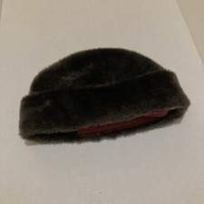 Vintage United Hatters Cap Millinery Workers Union Faux Fur Hat Size Large