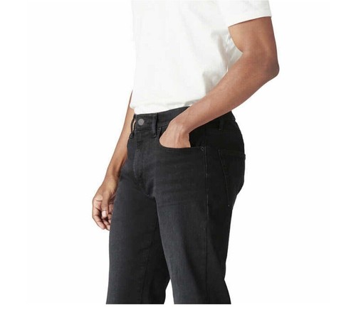 Lucky Brand Mens 40" x 32" 410 Athletic Straight Fit Straight Leg Black Jeans - Picture 4 of 5