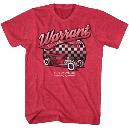 Warrant Garage Cherry Pick'n Since 83 Hollywood CA Men's T Shirt 80's Rock Music - Picture 5 of 5