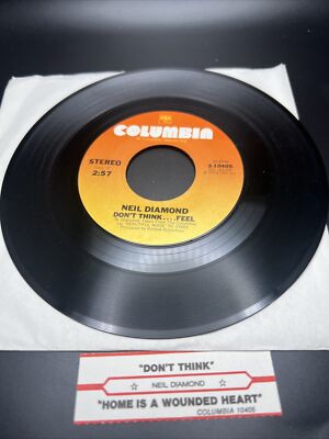NEIL DIAMOND Don't Think Feel 45 7'' POP ROCK Record Vinyl Columbia Records 1976