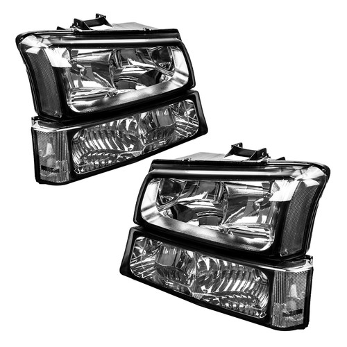 2pcs Headlight Assemblies for Chevy Silverado 1500 2003-06; Avalanche 1500 05-06 - Picture 6 of 16