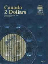 Whitman Folder 4014 CANADA 2 Dollars $ V 1   1996-2018 RCM  Album/Book CLOSEOUT