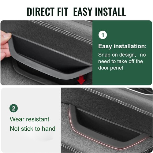 4 Stück Innen Türgriff Abdeckung Verkleidung Schwarz LHD Für BMW F25 2011-2017 - Picture 5 of 10