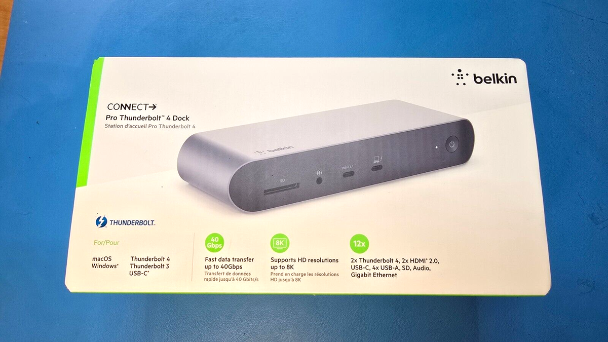 New Belkin Connect Pro Thunderbolt 4 Dock: For Windows and MacOS 